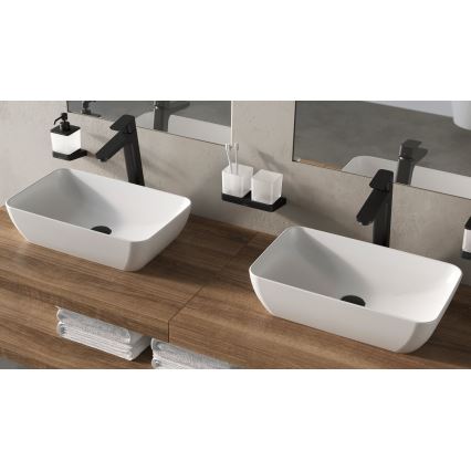 Ravak XJX01150001 - Lavabo da appoggio UNI SLIM 50x31 cm ceramica/bianco