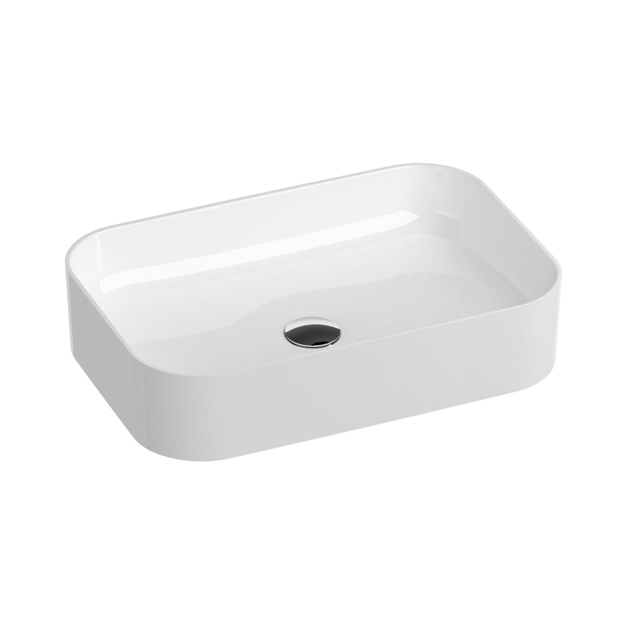 Ravak XJX01155002 - Lavabo da appoggio CERAMIC SLIM 55x37 cm ceramica/bianco