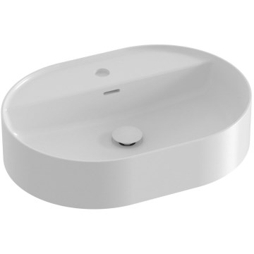Ravak XJX01155003 - Lavabo da appoggio CERAMIC SLIM 55x40 cm ceramica/bianco