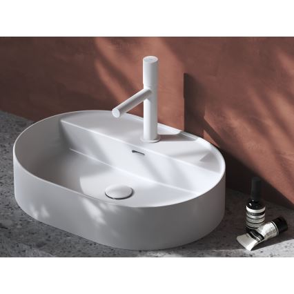 Ravak XJX01155003 - Lavabo da appoggio CERAMIC SLIM 55x40 cm ceramica/bianco