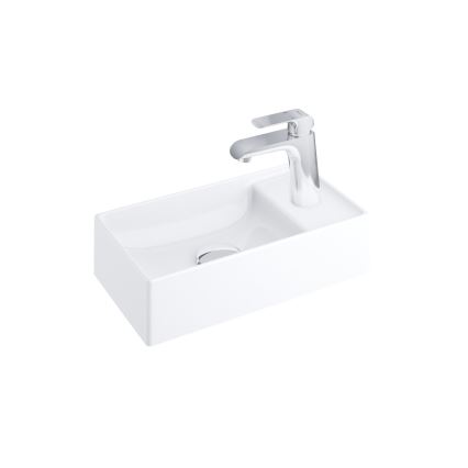 Ravak XJX01240000 - Lavabo da appoggio VEDA SLIM 40x22 cm ceramica/bianco