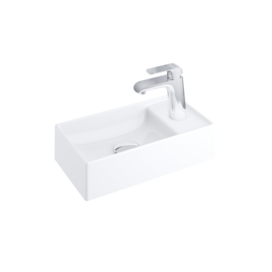 Ravak XJX01240000 - Lavabo da appoggio VEDA SLIM 40x22 cm ceramica/bianco
