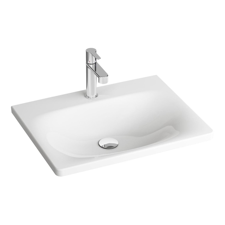 Ravak XJX01250000 - Lavabo da incasso BALANCE 50x46,5 cm ceramica/bianco