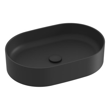 Ravak XJX0D155000 - Lavabo da appoggio CERAMIC SLIM 55x37 cm ceramica/nero