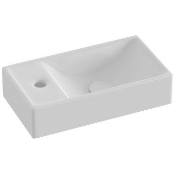 Ravak XJXL1240000 - Lavabo sospeso VEDA 40,8x22,2 cm ceramica/bianco