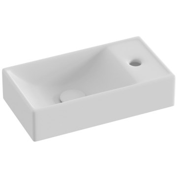 Ravak XJXP1240000 - Lavabo sospeso VEDA 40,8x22,2 cm ceramica/bianco