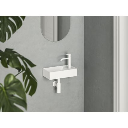 Ravak XJXP1240000 - Lavabo sospeso VEDA 40,8x22,2 cm ceramica/bianco