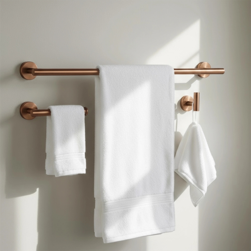 REA-05002 - Set di accessori per il bagno ARI in rame spazzolato