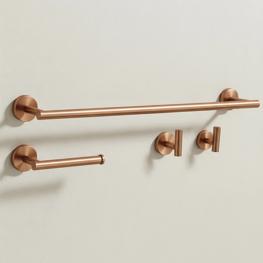 REA-05002 - Set di accessori per il bagno ARI in rame spazzolato