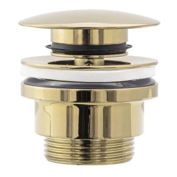 REA-A2360 - Valvola di scarico per lavabo CLICK-CLACK Ø 6,4 cm oro