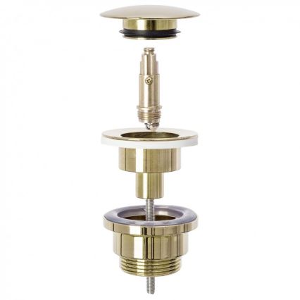 REA-A2360 - Valvola di scarico per lavabo CLICK-CLACK Ø 6,4 cm oro