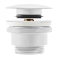 REA-A2361 - Scarico per lavabo CLICK-CLACK diametro 6,4 cm bianco opaco