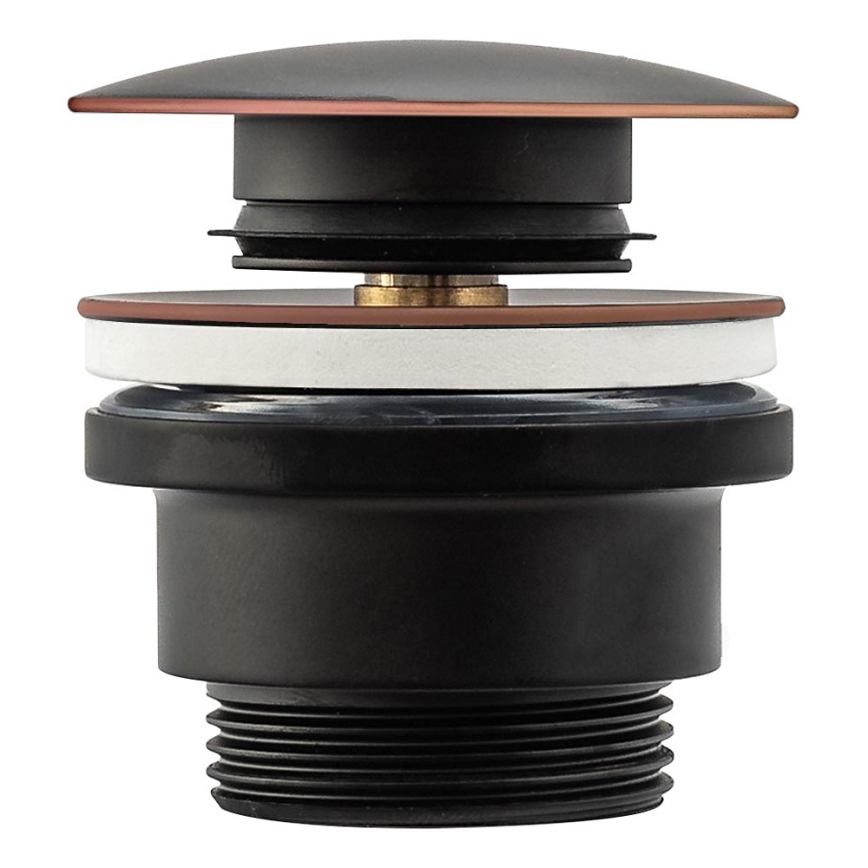 REA-A5218 - Piletta CLICK-CLACK per lavabo, Ø 6,4 cm, nera