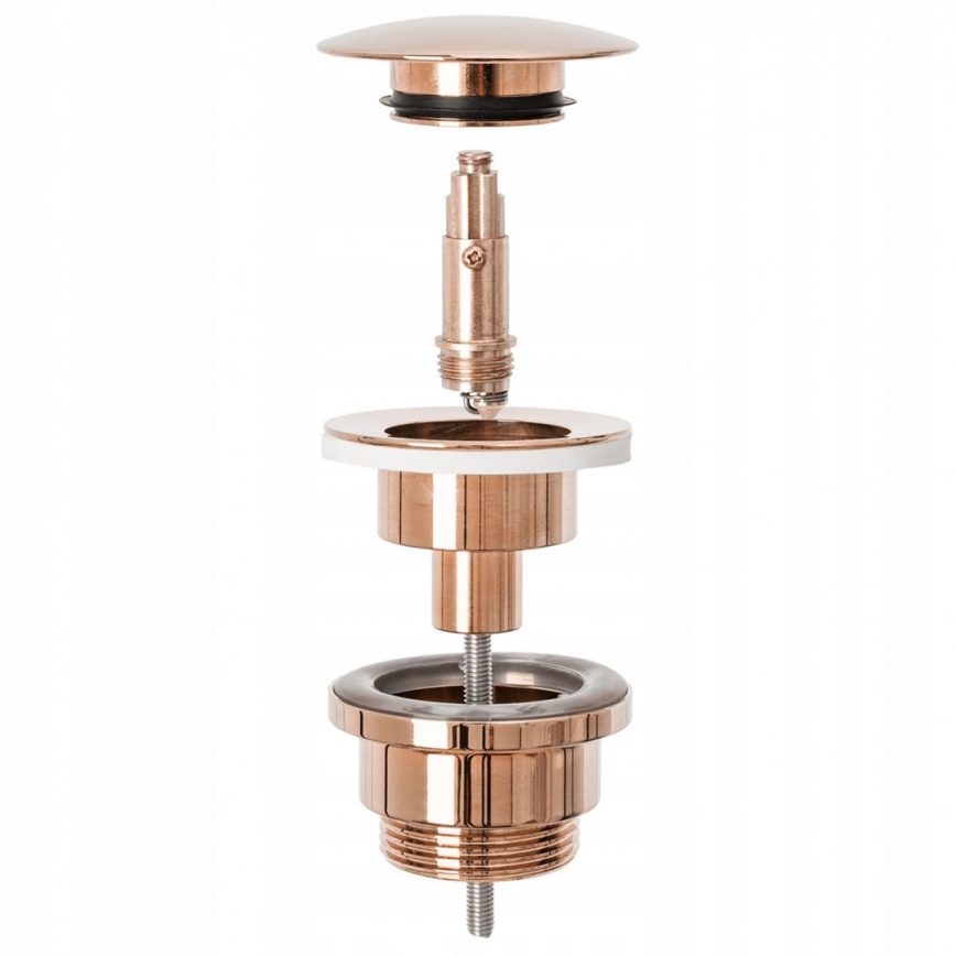 REA-A533A - Piletta per lavabo CLICK-CLACK Ø 6,4 cm oro rosa
