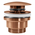 REA-A5632 - Scarico per lavabo CLICK-CLACK, diam. 6,4 cm, in rame spazzolato