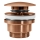 REA-A5632 - Scarico per lavabo CLICK-CLACK, diam. 6,4 cm, in rame spazzolato
