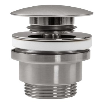 REA-A6000 - Scarico per lavabo CLICK-CLACK Ø 6,4 cm nichel spazzolato