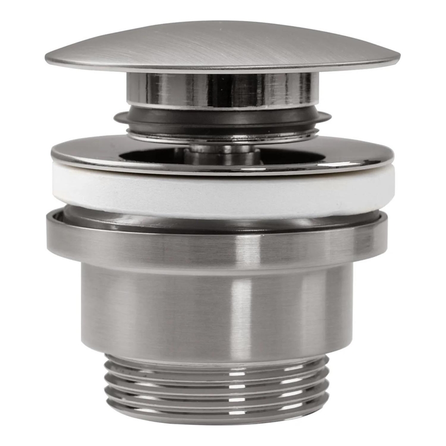 REA-A6000 - Scarico per lavabo CLICK-CLACK Ø 6,4 cm nichel spazzolato