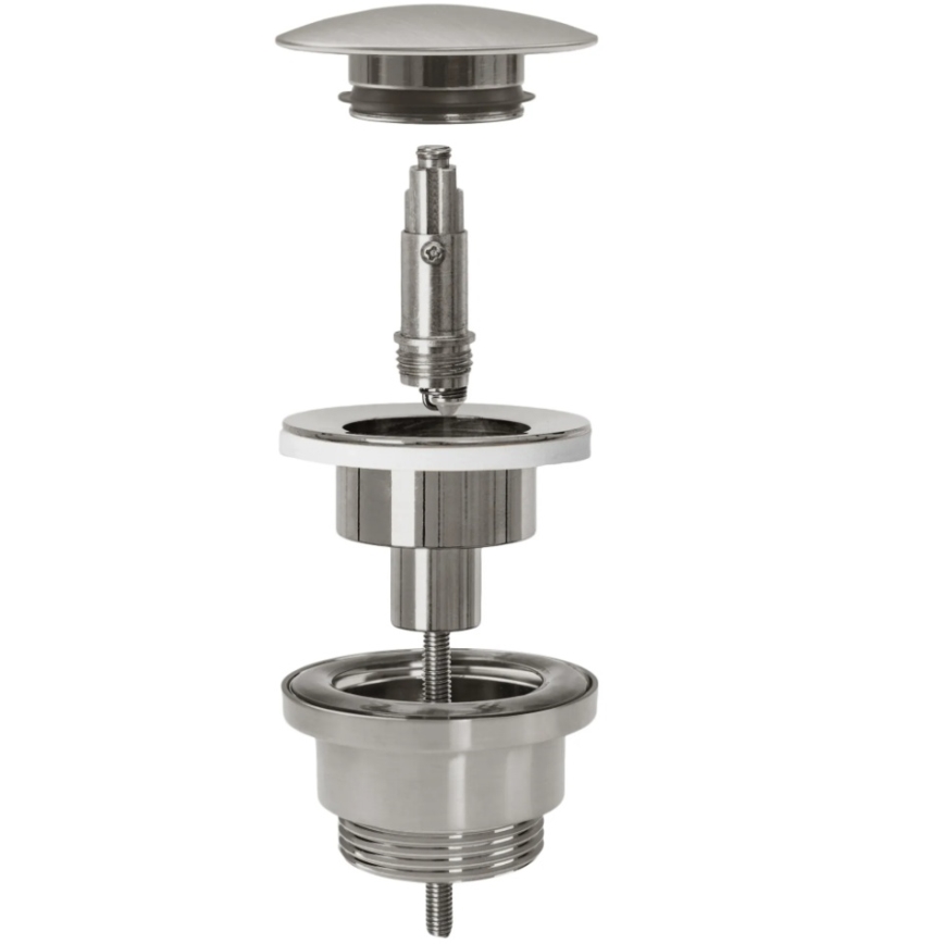 REA-A6000 - Scarico per lavabo CLICK-CLACK Ø 6,4 cm nichel spazzolato