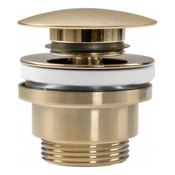 REA-A8585 - Scarico CLICK-CLACK per lavabo Ø 6,4 cm, oro spazzolato
