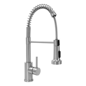 REA-B0417 - Rubinetto da cucina COLIN con doccetta estraibile 42,5 cm, finitura nichel