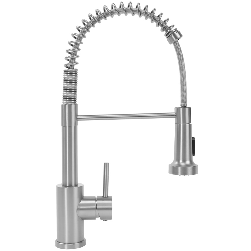 REA-B0417 - Rubinetto da cucina COLIN con doccetta estraibile 42,5 cm, finitura nichel