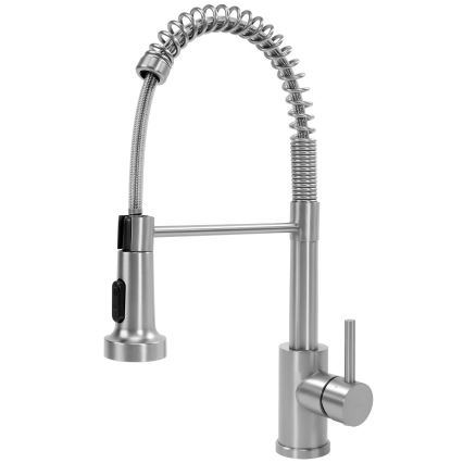 REA-B0417 - Rubinetto da cucina COLIN con doccetta estraibile 42,5 cm, finitura nichel