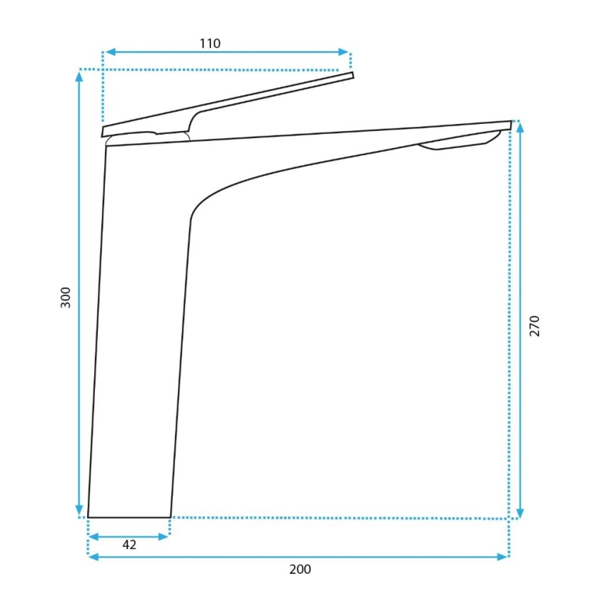 REA-B0493 - Miscelatore per lavabo AVALON 30 cm in rame spazzolato