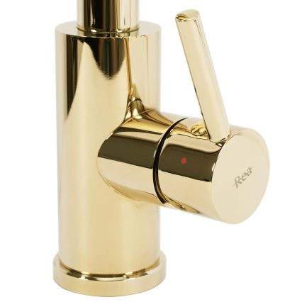 REA-B0669 - Miscelatore per lavello con doccetta estraibile FRESH 39,5 cm oro