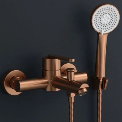 REA-B0973 - Set per vasca ONTARIO in rame spazzolato