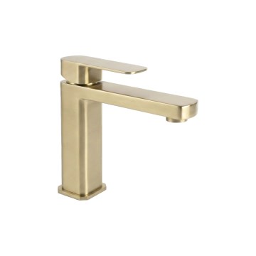 REA-B0976 - Miscelatore per lavabo ARLO 17 cm, finitura oro spazzolato