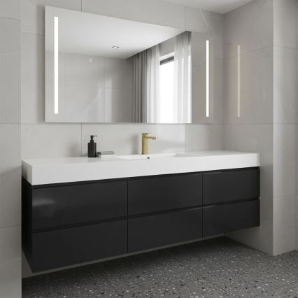 REA-B0976 - Miscelatore per lavabo ARLO 17 cm, finitura oro spazzolato