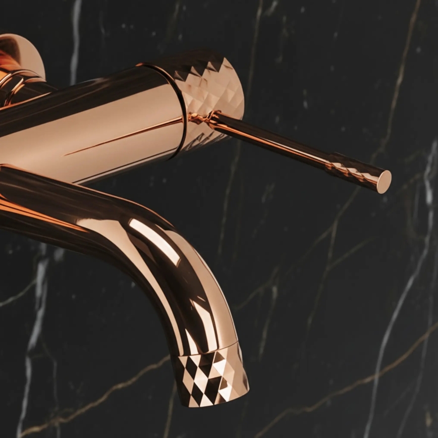 REA-B0980 - Set per vasca LUNGO DIAMOND rame