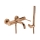 REA-B0980 - Set per vasca LUNGO DIAMOND, rame spazzolato