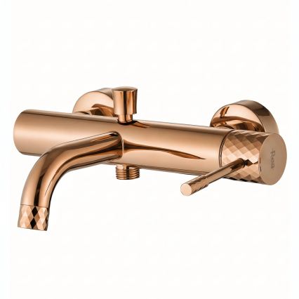 REA-B0980 - Set per vasca LUNGO DIAMOND, rame spazzolato