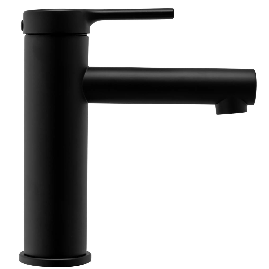 REA-B2017 - Miscelatore per lavabo PIXEL 16,5 cm nero opaco