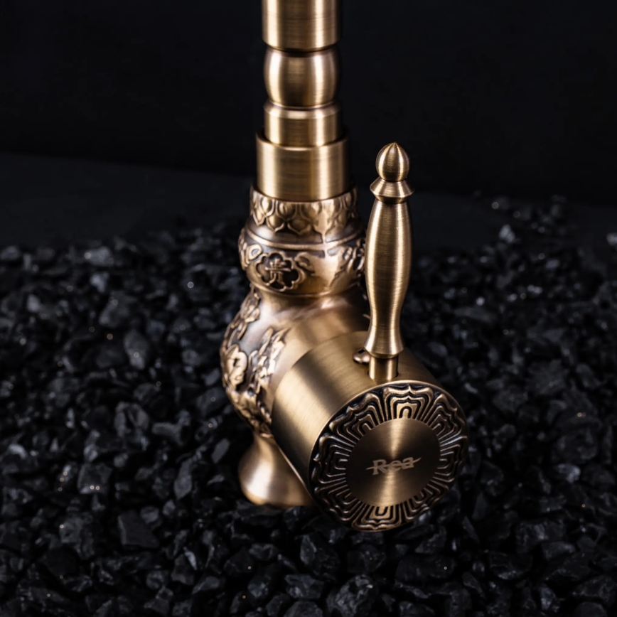 REA-B2500 - Miscelatore per lavabo VENICE 32 cm in oro spazzolato