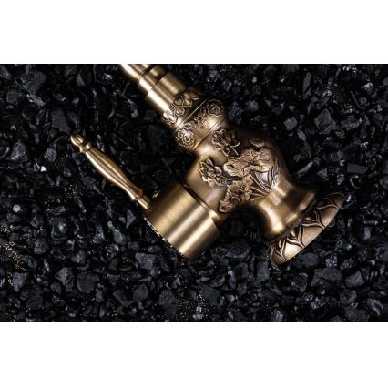 REA-B2500 - Miscelatore per lavabo VENICE 32 cm in oro spazzolato