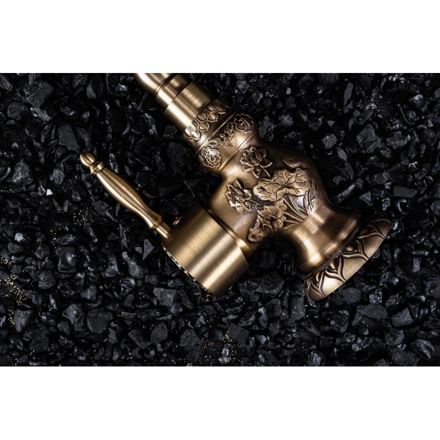 REA-B2500 - Miscelatore per lavabo VENICE 32 cm in oro spazzolato