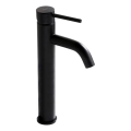 REA-B4103 - Miscelatore per lavabo LUNGO 28 cm nero