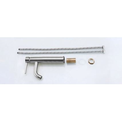 REA-B4104 - Miscelatore per lavabo LUNGO 28 cm, cromo lucido