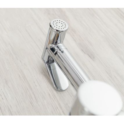REA-B4106 - Miscelatore per bidet con doccetta per installazione incassata LUNGO cromato lucido