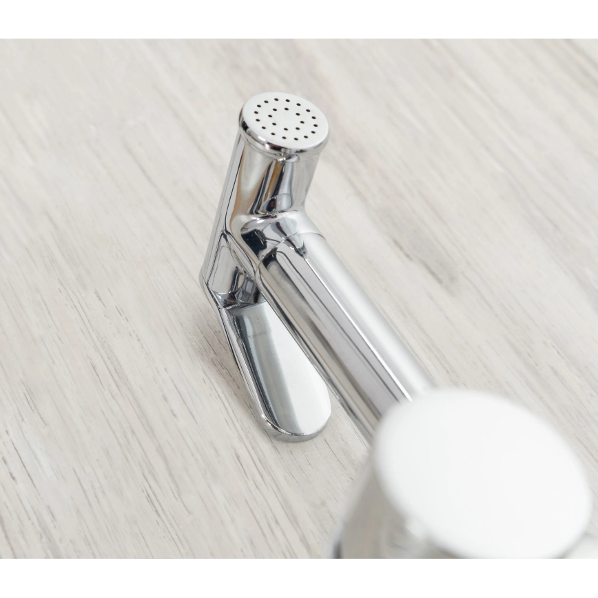 REA-B4106 - Miscelatore per bidet con doccetta per installazione incassata LUNGO cromato lucido