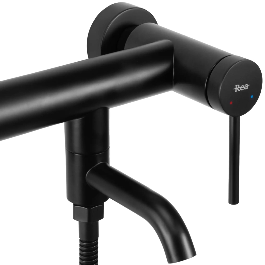 REA-B4240 - Set per vasca CLIF nero opaco