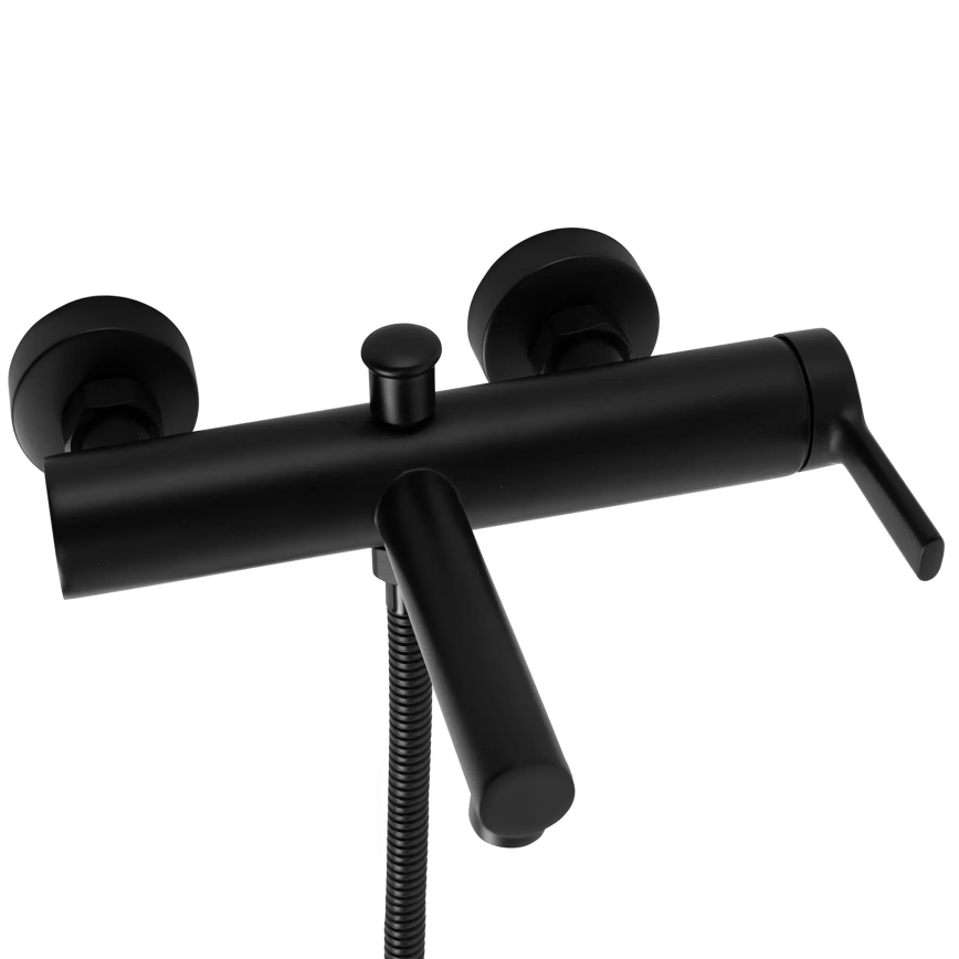 REA-B4523 - Set per vasca PIXEL nero opaco