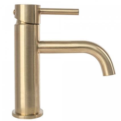 REA-B4527 - Miscelatore per lavabo LUNGO 16,5 cm, oro spazzolato