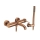 REA-B4567 - Set per vasca da bagno LUNGO in rame spazzolato
