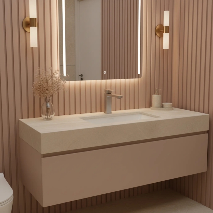 REA-B4589 - Miscelatore per lavabo ARLO 17 cm nichel