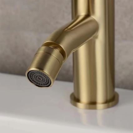REA-B4702 - Miscelatore per bidet LUNGO 17 cm oro spazzolato