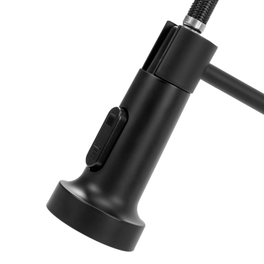 REA-B4820 - Miscelatore da cucina con doccetta estraibile COLIN 42,5 cm nero